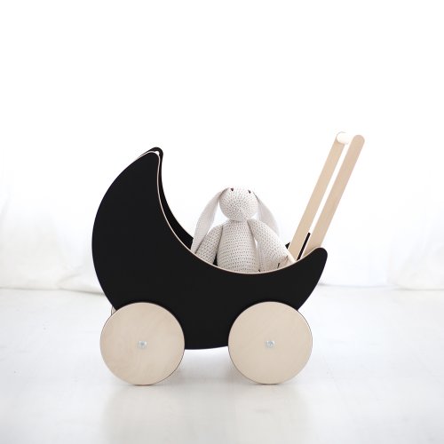 Landau ardoise Toy Pram - Noir