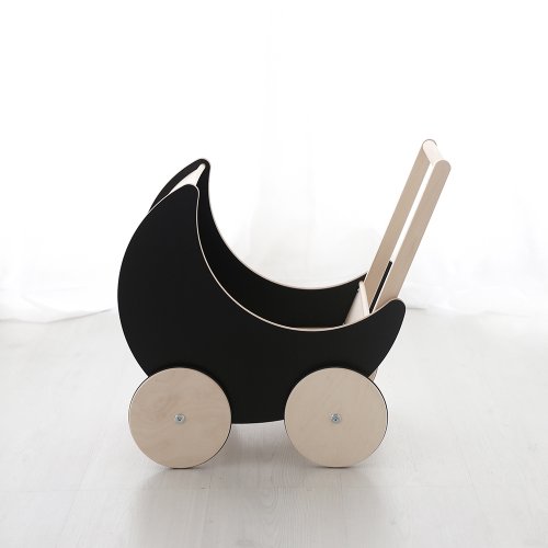 Landau ardoise Toy Pram - Noir