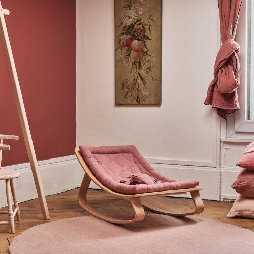 Transat bébé Levo Hêtre - Bois de Rose