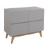 Commode à langer 4 tiroirs Trendy - Griffin grey