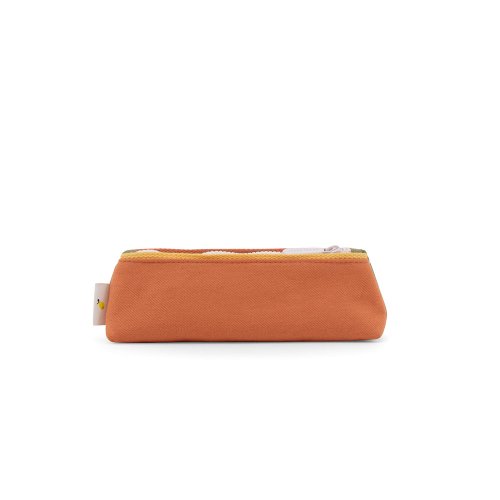 Trousse tricolore Freckles - Kaki/Beige/Orange