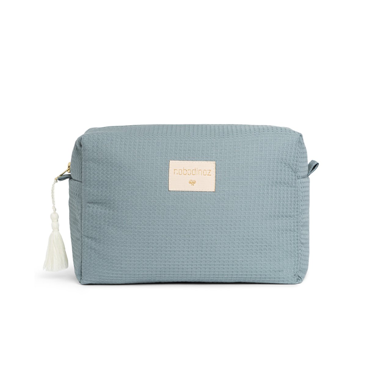 Trousse de Toilette Nid d'Abeille Diva - Bleu Stone