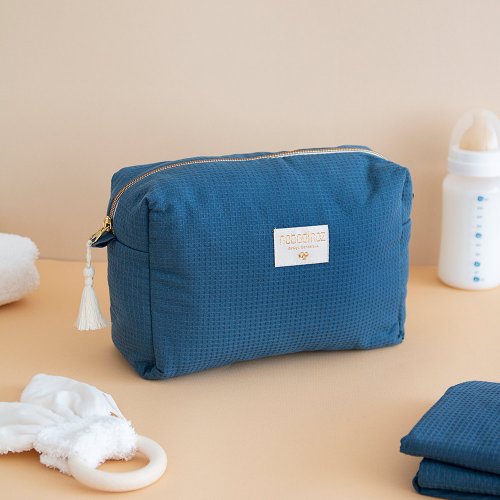 Trousse de toilette nid d'abeille Diva - Marine