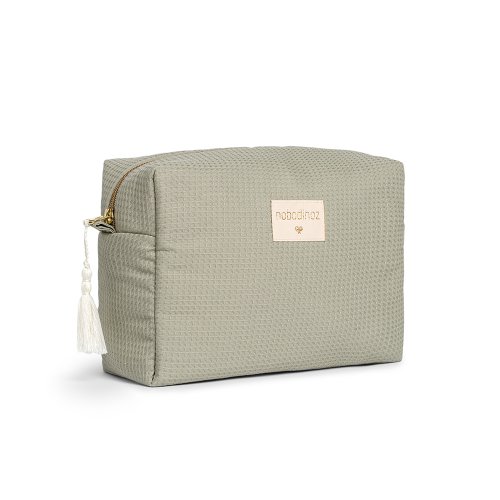 Trousse de Toilette Nid d'Abeille Diva - Vert Laurier