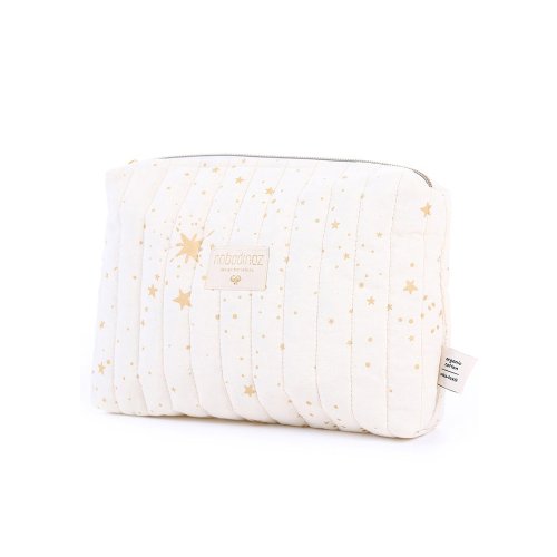 Trousse Vanity Travel Gold Stella - Ecru