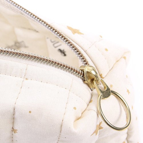 Trousse Vanity Travel Gold Stella - Ecru