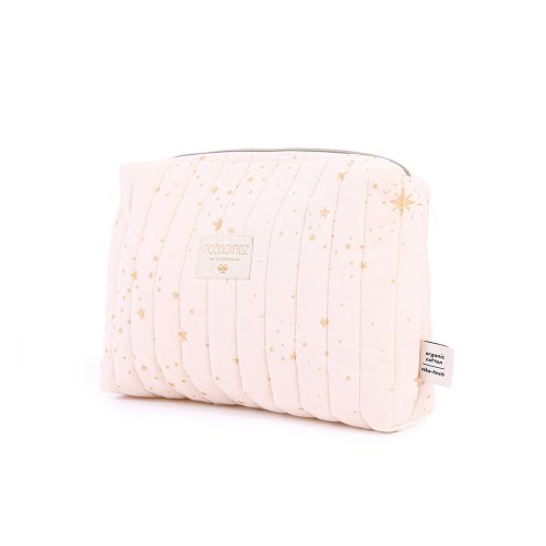 Trousse Vanity Travel Gold Stella - Rose pâle