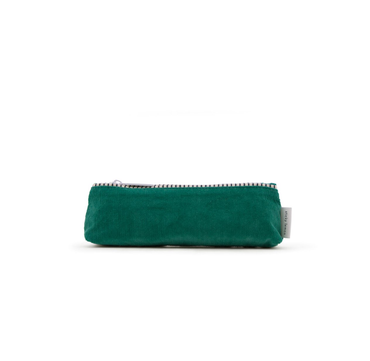 Trousse en velours côtelé - Emeraude