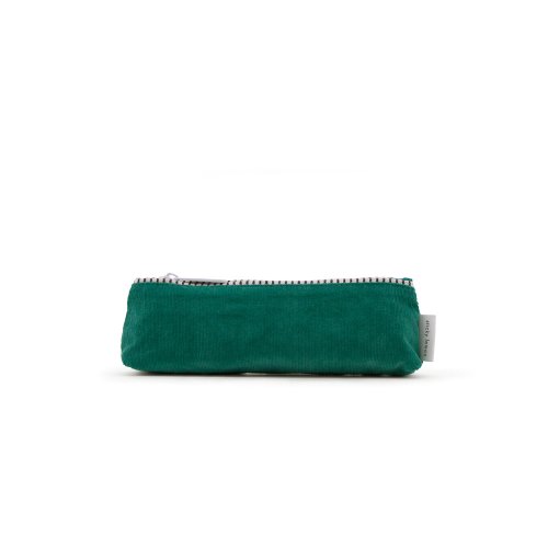 Trousse en velours côtelé - Emeraude