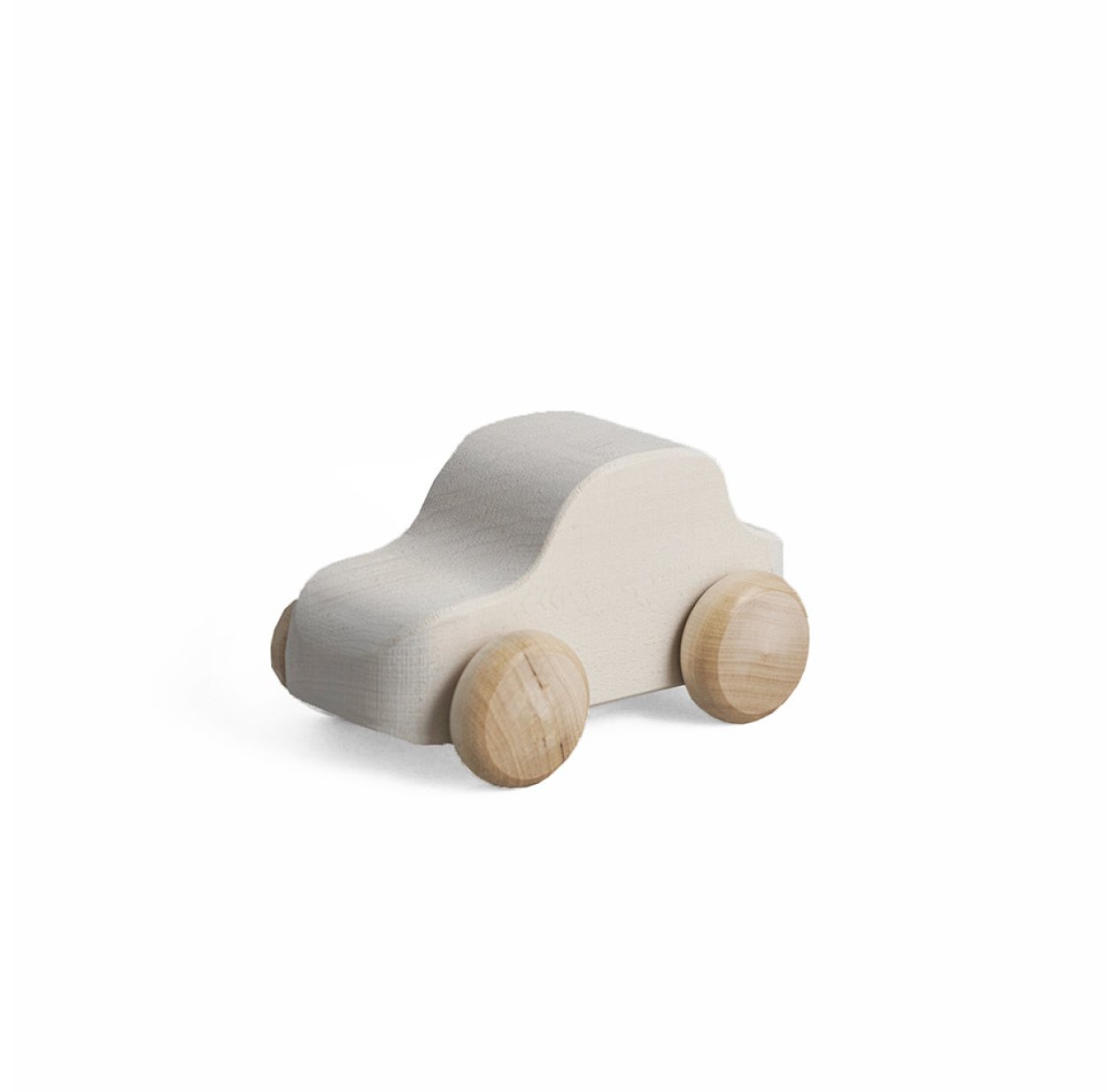 Voiture en bois - Blanc