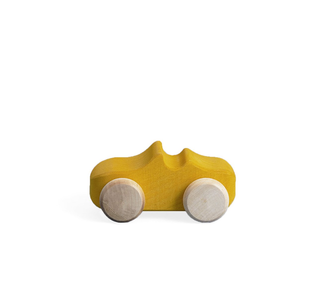 Voiture en bois - Moutarde