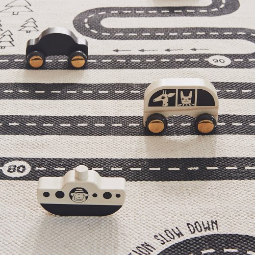 Voitures et bateau No Rush - Noir/Naturel