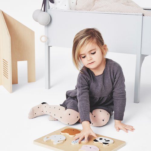 Puzzle enfant en bouleau - Multicolore