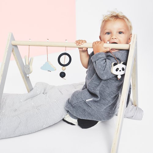 Portique d'éveil bébé - Bleu pastel