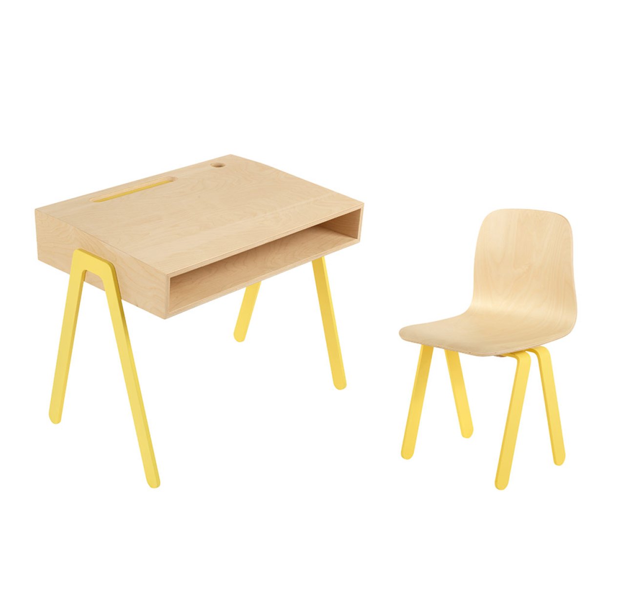 Bureau et chaise enfant 2-6 ans - Jaune