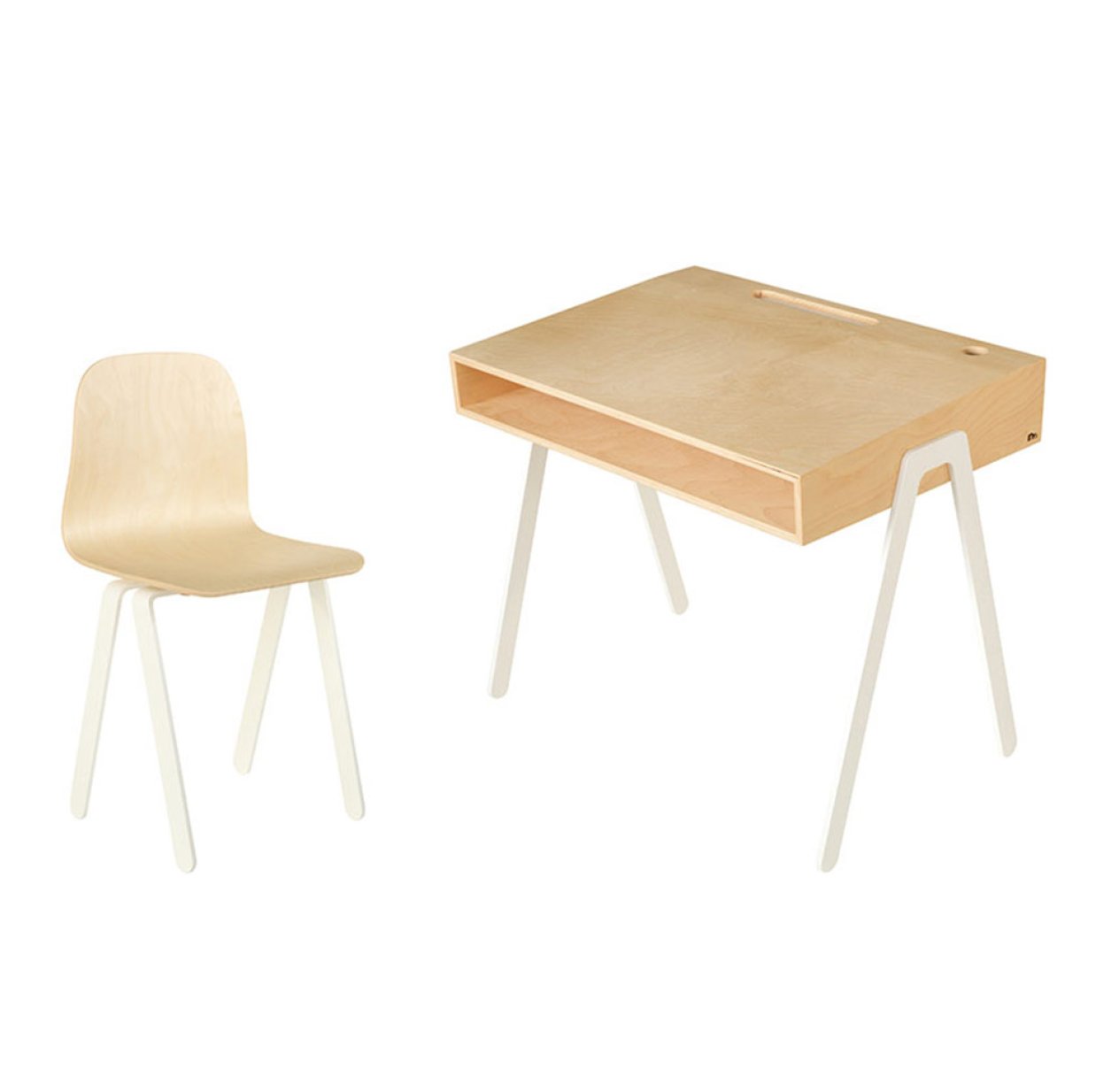 Bureau et chaise junior 7-10 ans - Blanc