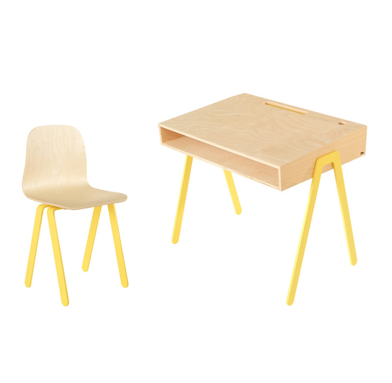 Bureau et chaise junior 7-10 ans - Jaune