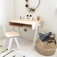 Bureau et chaise junior 7-10 ans - Rose poudré