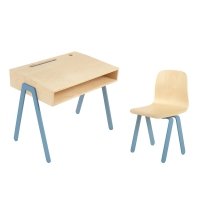 Bureau et chaise enfant 2-6 ans - Bleu