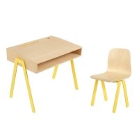 Bureau et chaise enfant 2-6 ans - Jaune