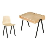 Bureau et chaise junior 7-10 ans - Noir