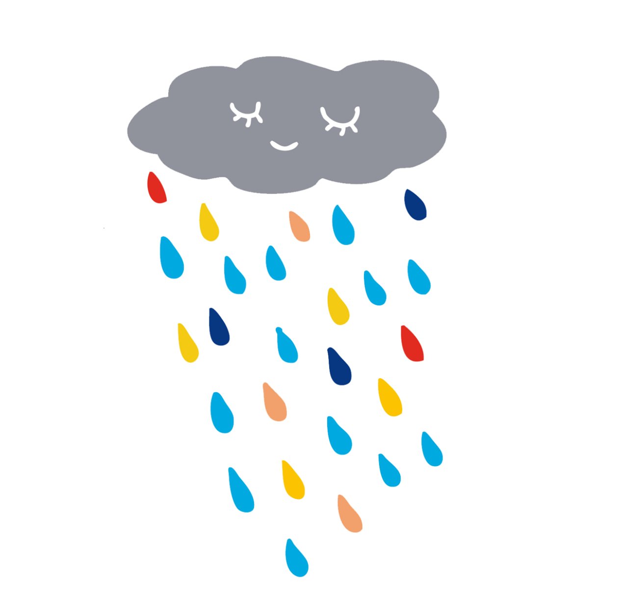 Stickers Nuage de pluie