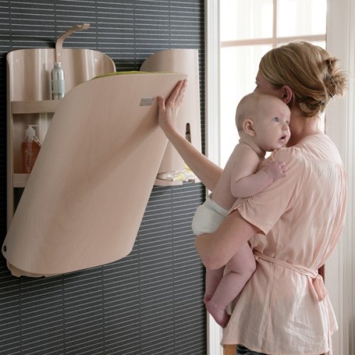 Table à langer murale Nathi ByBO Design - Cérusé