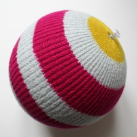Blowing, ballon en tricot - Rayé Rosa