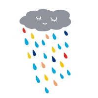 Stickers Nuage de pluie