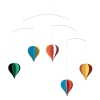 Mobile 5 Montgolfières - Multicolore