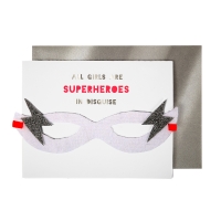 Carte d'anniversaire - Masque de Super-Héros