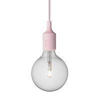 Suspension E27 - Rose poudré