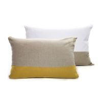 Coussin en lin 40 x 60 cm - Beige