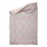 Housse de couette Little Flower 100 x 140 cm - Corail