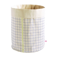 Grand panier de rangement Gaston - Jaune fluo