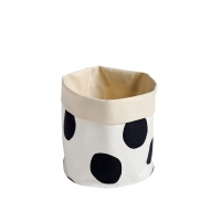 Petit panier de rangement Pois - Noir