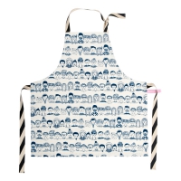 Tablier enfant Faces - Bleu