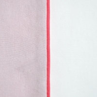 Parure de lit Bicolore - Rose poudré/Marshmallow