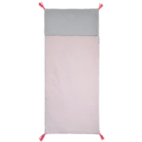 Sac de couchage Bicolore - Rose poudré/Gris souris