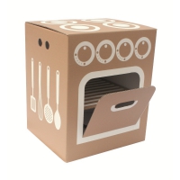 Cuisinière en carton