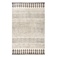 Tapis en chanvre - Ecru/Noir