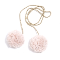 Pompons tulle M - Rose/Or