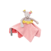 Doudou attache tétine Souris - Mademoiselle et Ribambelle