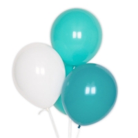 10 ballons Trio Aqua