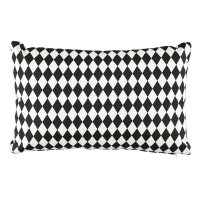Coussin Losanges 40 x 60 cm - Noir