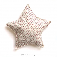 Coussin Etoile Rosier - Rose
