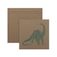 6 cartes invitation Dinosaure