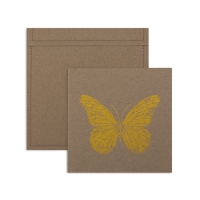6 cartes invitation Papillon