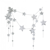 Guirlande pluie d'étoiles - Argent