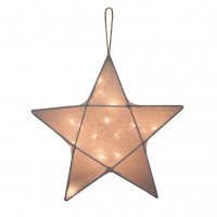 Lanterne étoile - Gris argent